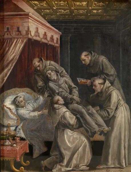 The Spanish Crown Prince Don Carlos Heals After Touching the Corpse of Saint Didacus av Maerten De Vos