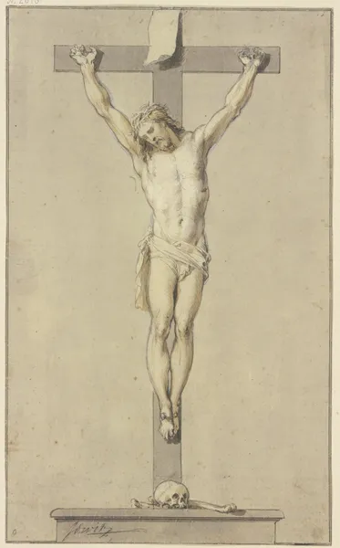 Christ on the cross av Jacob de Wit