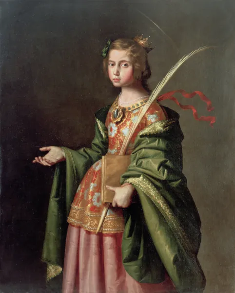Saint Elizabeth Of Thuringia av Francisco de Zurbarán
