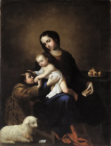 The Virgin And Child With The Infant St John The Baptist av Francisco de Zurbarán