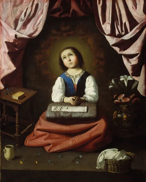 The Young Virgin av Francisco de Zurbarán