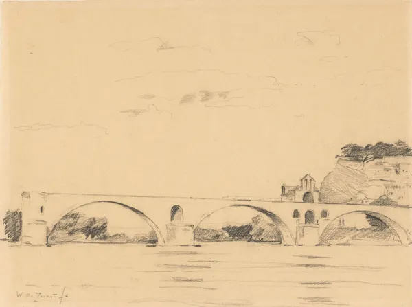 Brug te Avignon (20th century) av Willem de Zwart