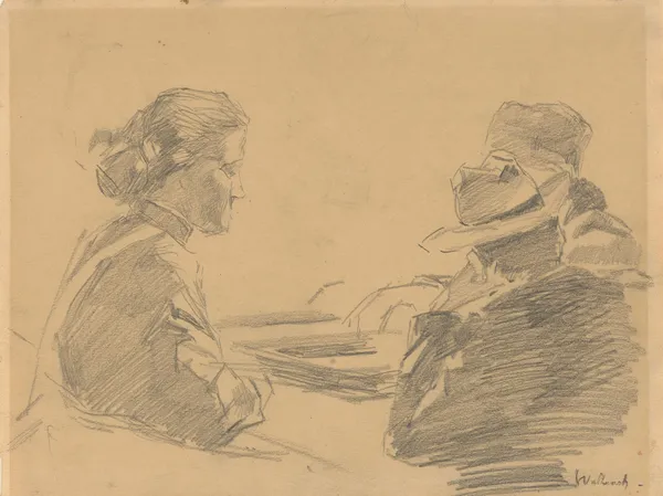 Drie zittende figuren (20th century) av Willem de Zwart