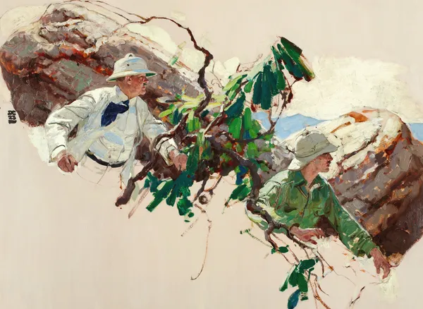 Garden of Peril av Dean Cornwell