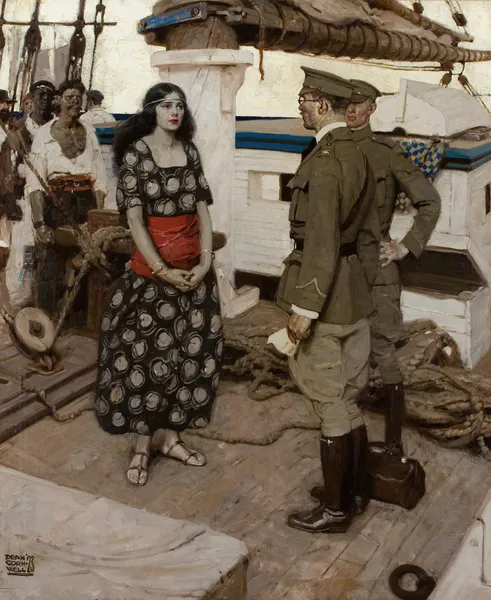 Never the Twain Shall Meet av Dean Cornwell