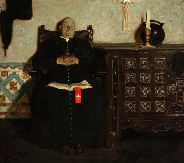 Priest, Spanish City av Dean Cornwell