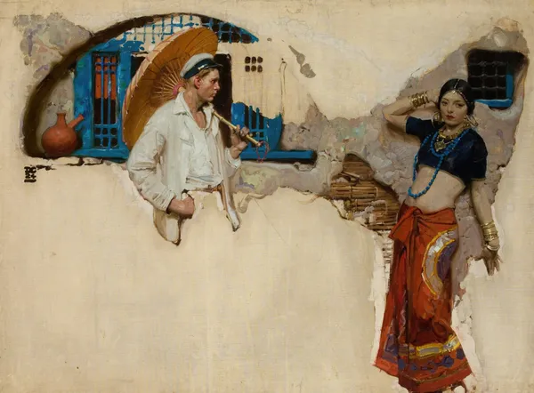 The Man at the Crossroads av Dean Cornwell