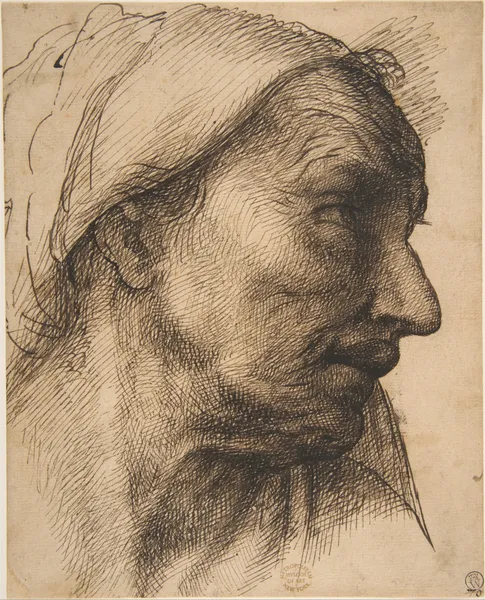 Head of an Old Woman av Sebastiano del Piombo