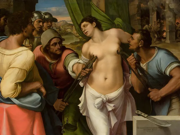Martyrdom of St Agatha av Sebastiano del Piombo