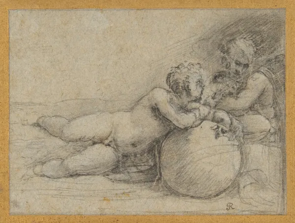 The Christ Child and Saint John the Baptist av Sebastiano del Piombo