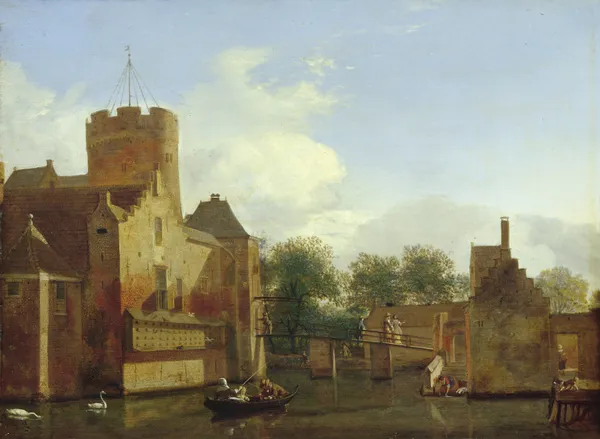 Loenerslot Castle in Holland av Jan van der Heyden