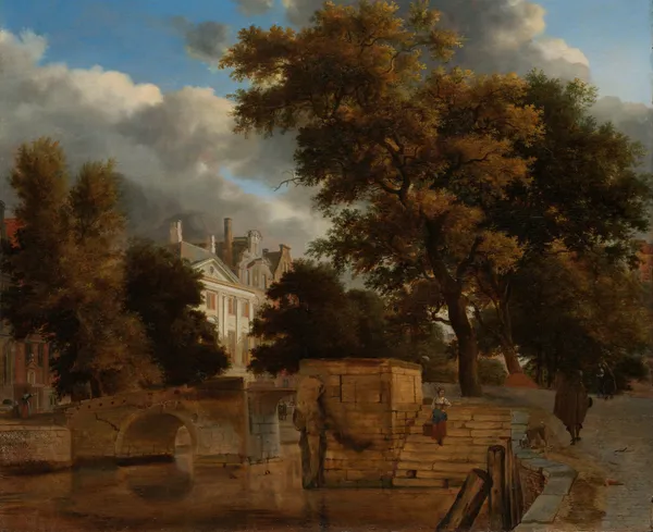 The Stone Bridge av Jan van der Heyden