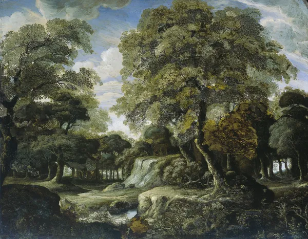 View in the Woods av Jan van der Heyden