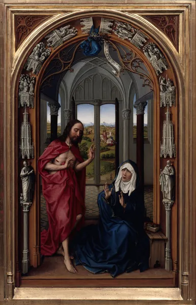 The Altar of Our Lady (Miraflores Altar) av Rogier van der Weyden
