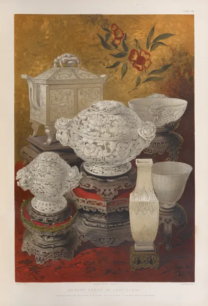 Chinese vases in jade stone av Matthew Digby Wyatt