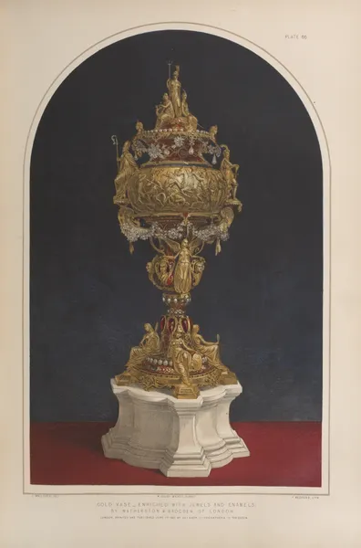 Gold vase – enriched with jewels and enamels av Matthew Digby Wyatt