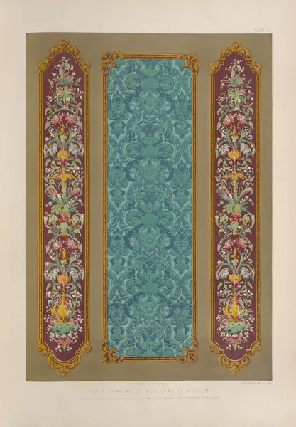 Paper hanging by Woollams of London av Matthew Digby Wyatt