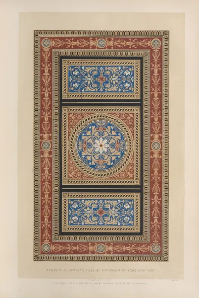 Pavement in encaustic tiles av Matthew Digby Wyatt