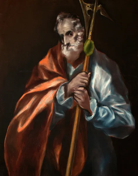 Apostle St Thaddeus (Jude) av El Greco (Domenikos Theotokopoulos)