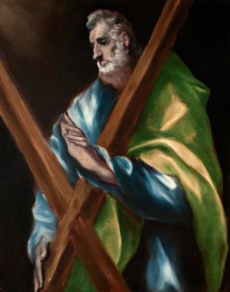 Saint Andrew av El Greco (Domenikos Theotokopoulos)
