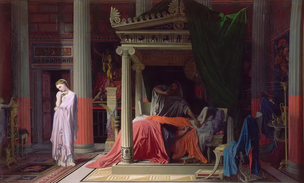 Antiochus and Stratonice av Jean Auguste Dominique Ingres