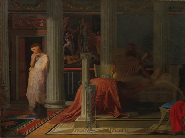 Antiochus and Stratonice av Jean Auguste Dominique Ingres