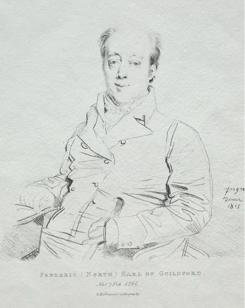 Frederic 5th Earl of Guilford av Jean Auguste Dominique Ingres