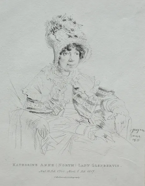Katherine Anne Lady Glenbervie av Jean Auguste Dominique Ingres