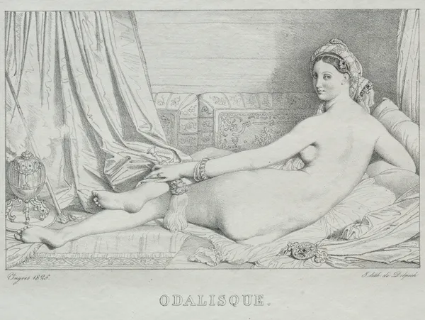 Odalisque av Jean Auguste Dominique Ingres