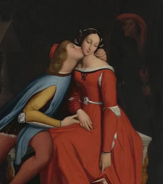 Paolo And Francesca av Jean Auguste Dominique Ingres