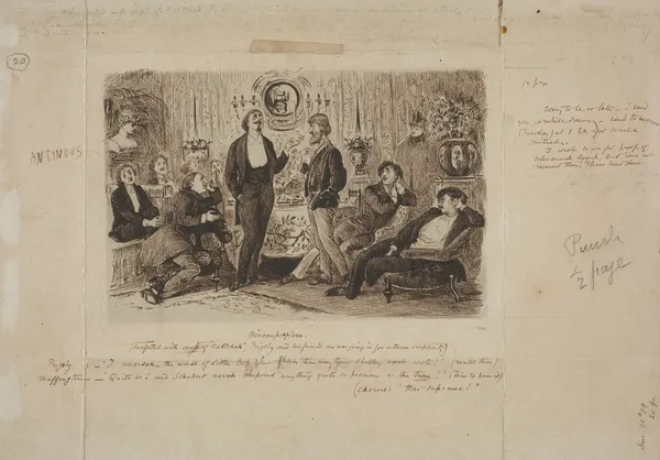 ‘Nincompoopiana,’ Illustration for Punch av George Du Maurier