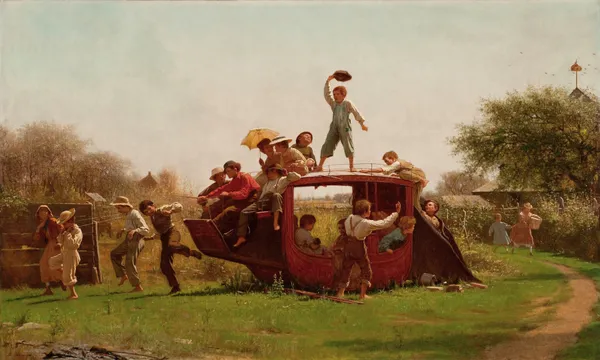 The Old Stagecoach av Eastman Johnson
