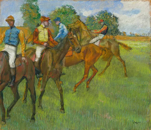 Before the Race av Edgar Degas