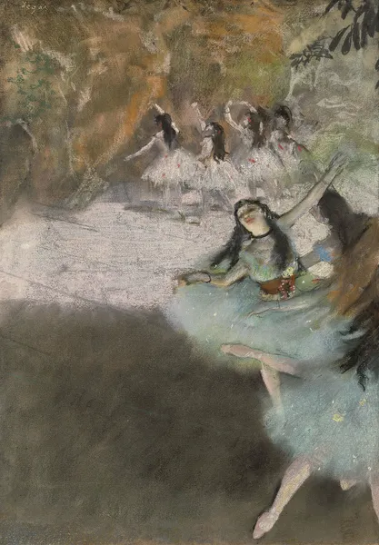 On the Stage av Edgar Degas