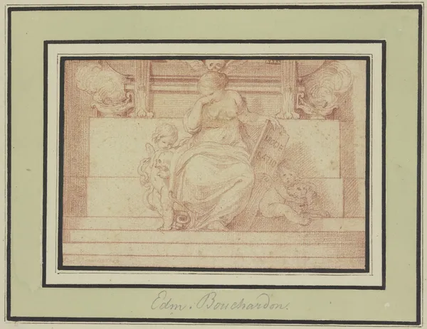Allegorie der Mäßigung (‘Moderatio’) av Edmé Bouchardon