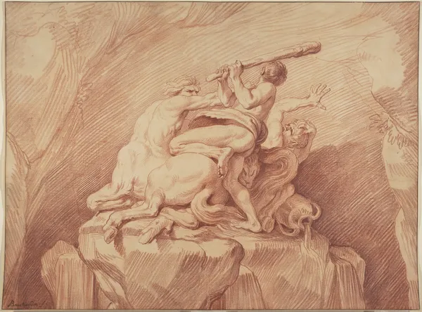 Hercules Subduing the Centaurs av Edmé Bouchardon