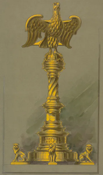 Design executed for Jones and Willis, metal and wood-workers and church furniture manufacturers of Birmingham and London av George Edmund Street