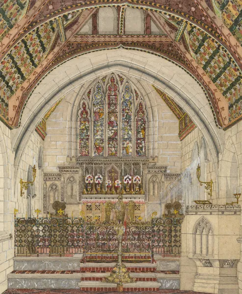 Design for Polychromatic Decoration of a Church av George Edmund Street