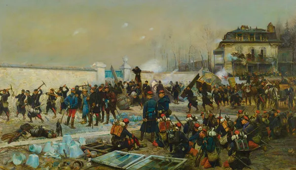 Champigny Décembre 1870 av Jean-Baptiste Édouard Detaille