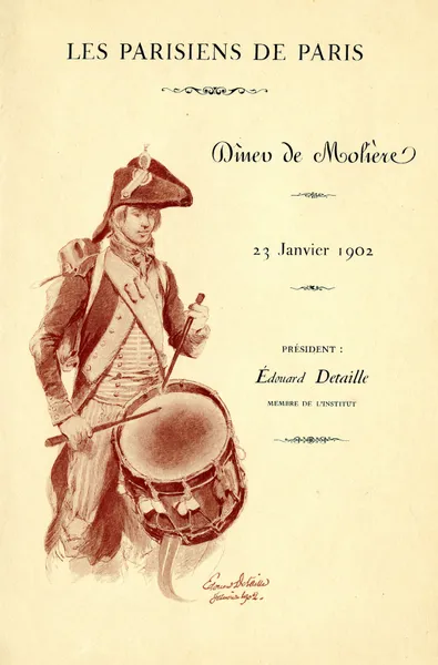 Dîner de Molière av Jean-Baptiste Édouard Detaille