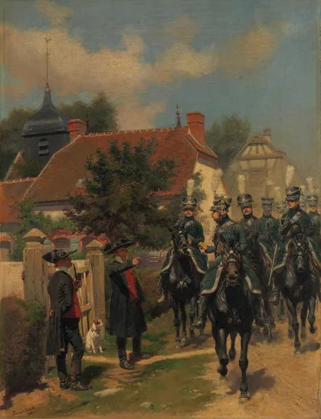 Gendarmes d’Ordonnance av Jean-Baptiste Édouard Detaille