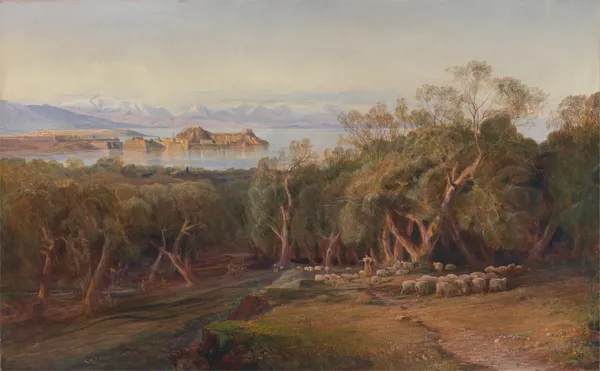 Corfu from Ascension av Edward Lear