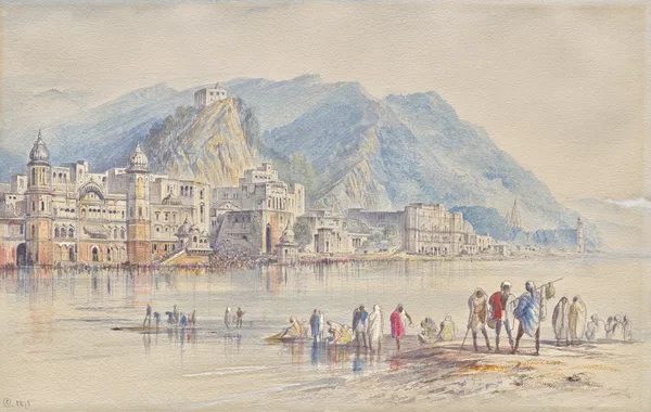 Hardwar, India av Edward Lear