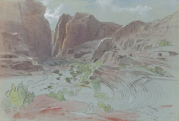 Petra, April 14, 1858 av Edward Lear