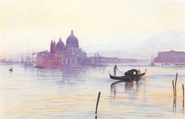 Santa Maria Della Salute From Across The Bacino, Venice av Edward Lear