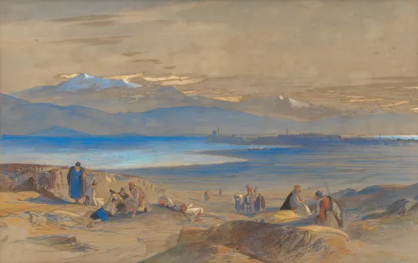 View of Janina av Edward Lear