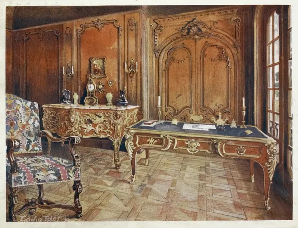 Panelled room; French. Style of the régence. av Edwin Foley
