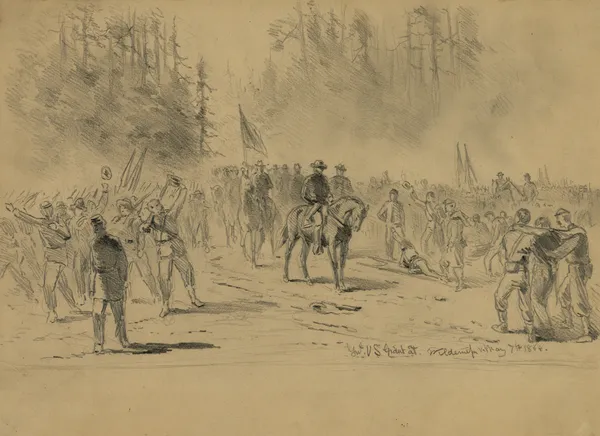 Genl. U.S. Grant at Wilderness av Edwin Forbes
