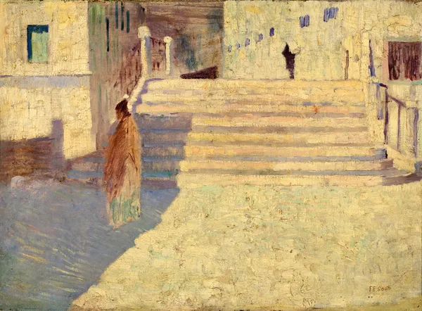 Femmes pres des Escaliers no. II av Frank Edwin Scott