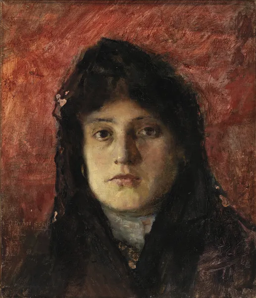 Tete de Femme av Frank Edwin Scott